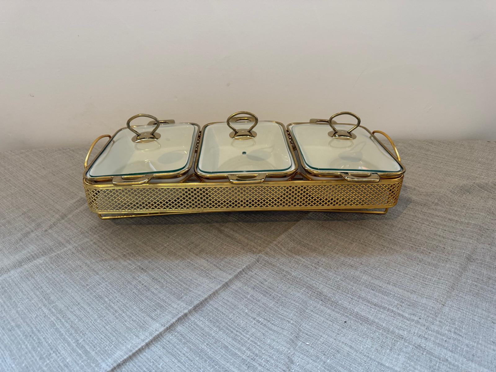 3 Büfe Topf mit Gestell